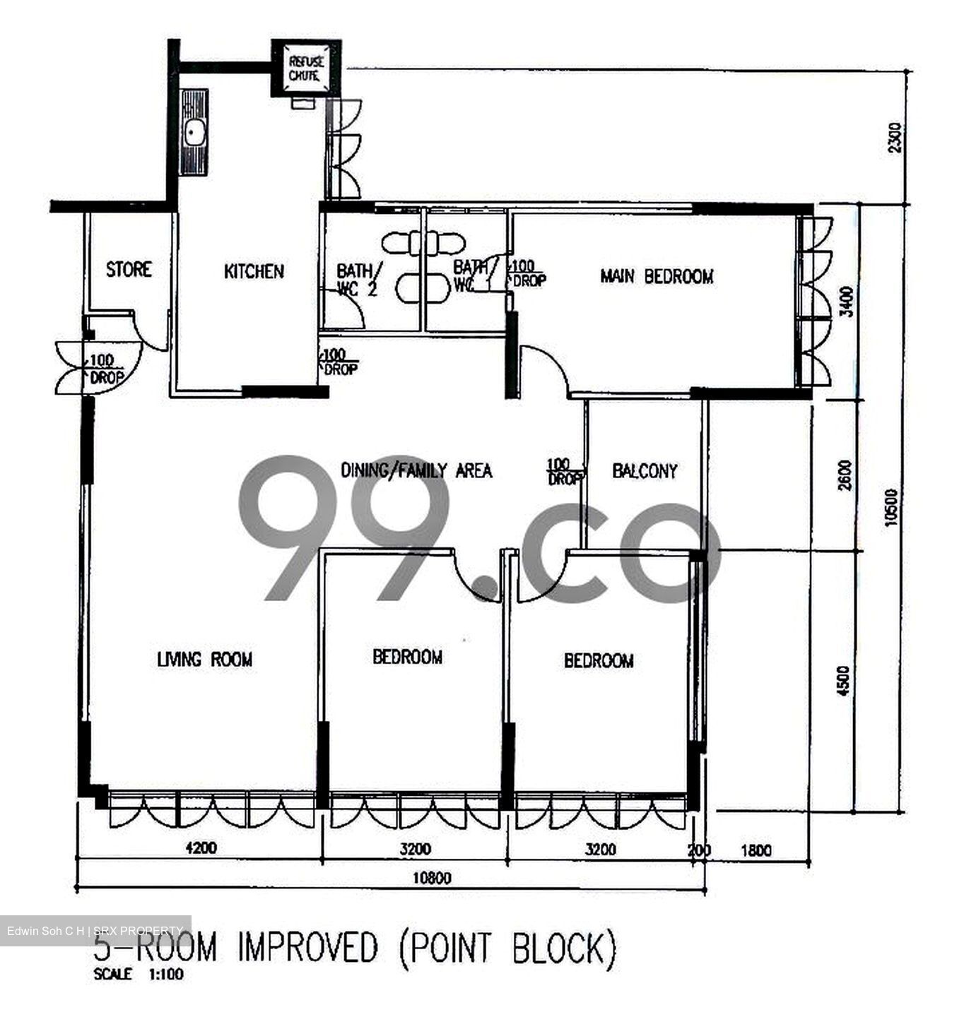 Blk 103 Jurong East Ville (Jurong East), HDB 5 Rooms #445308791